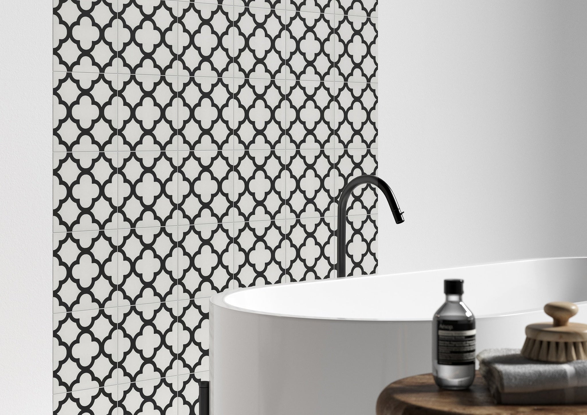 Black & White Bathroom Design Ideas