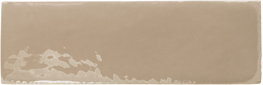 Rebels 2" x 6" Matte Subway Tile features a rectangular beige design with a matte finish and subtle irregularities along the lower edge for added character.