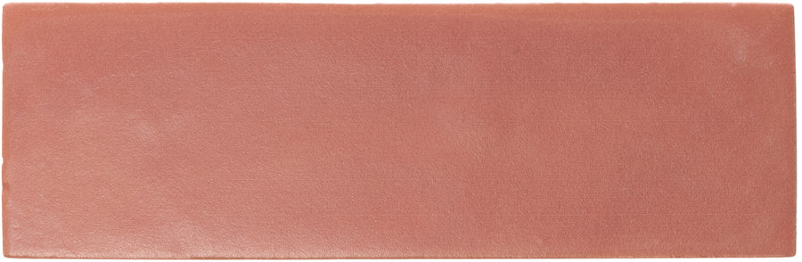 The Rebels 2" x 6" Matte Subway Tile features a flat, terracotta matte finish and slightly rounded edges—ideal for creating an accent wall.