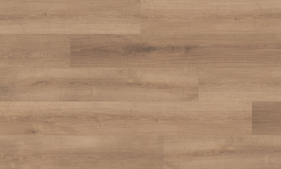 Pawlished Life 9.25" Waterproof Laminate features light brown planks with a smooth matte finish, natural grain patterns, and subtle knots in a staggered layout for a warm, rustic white oak look.