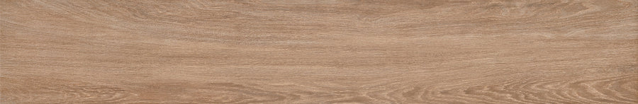 Featuring a natural light brown hue with organic grain and subtle curves, the Hearth Oak Rectified 8" x 48" Subway Tile offers a premium porcelain wood look and textured appearance reminiscent of real oak.