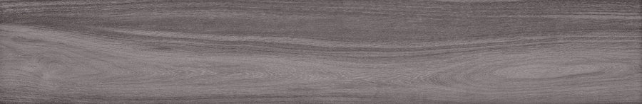 A close-up of the Hearth Oak Rectified 8" x 48" Subway Tile in Sunset displays natural grain patterns and swirls, highlighting its textured surface and organic wood-look lines.
