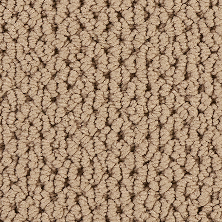 Close-up of Kinetic Detail Berber Carpet in beige, showcasing tightly woven, textured fibers and small, uniform loops—ideal for modern interior design.