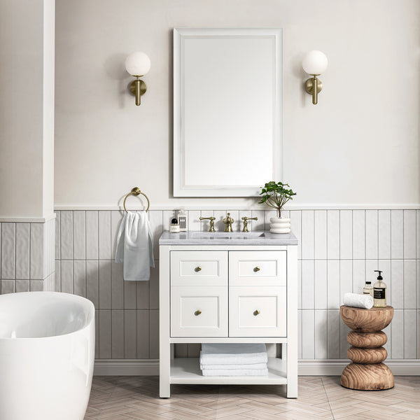 A transitional bathroom featuring the Breckenridge 30