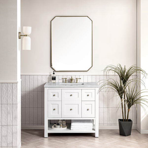 A modern bathroom showcases the Breckenridge 36