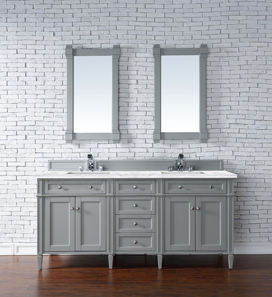 A modern bathroom showcases the Brittany 72