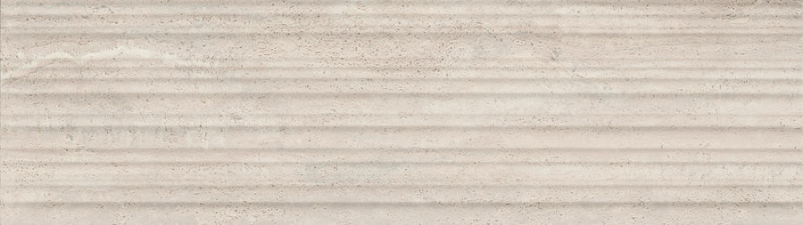 With a light ivory textured surface featuring subtle horizontal lines and stone-like patterns, the Dynasty 4" x 16" Deco Subway Tile offers a versatile, modern look—perfect as a bathroom wall tile or chic accent in contemporary spaces.