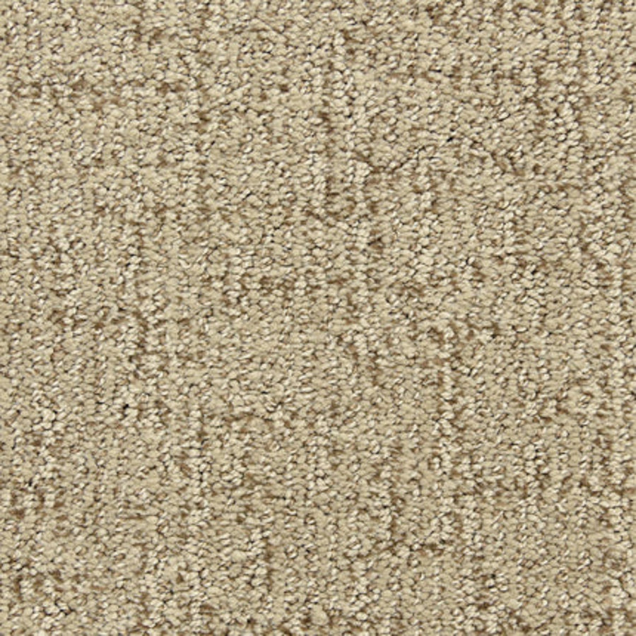 Close-up of Victor Family Friendly Carpet in Accolade: a durable, beige looped pile carpet with a subtle geometric pattern—ideal for family homes.