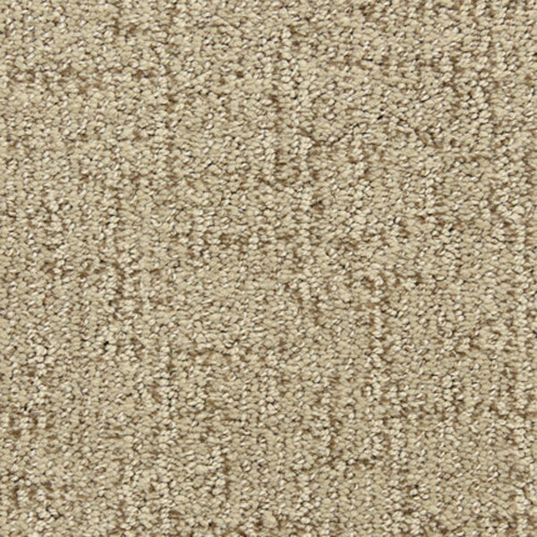 Close-up of Victor Family Friendly Carpet in Accolade: a durable, beige looped pile carpet with a subtle geometric pattern—ideal for family homes.