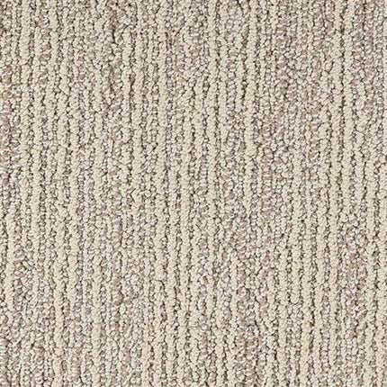 Advocate Berber Carpet in Accolade features a beige looped pile with linear vertical patterns for a subtle striped look, providing durable performance ideal for busy spaces.