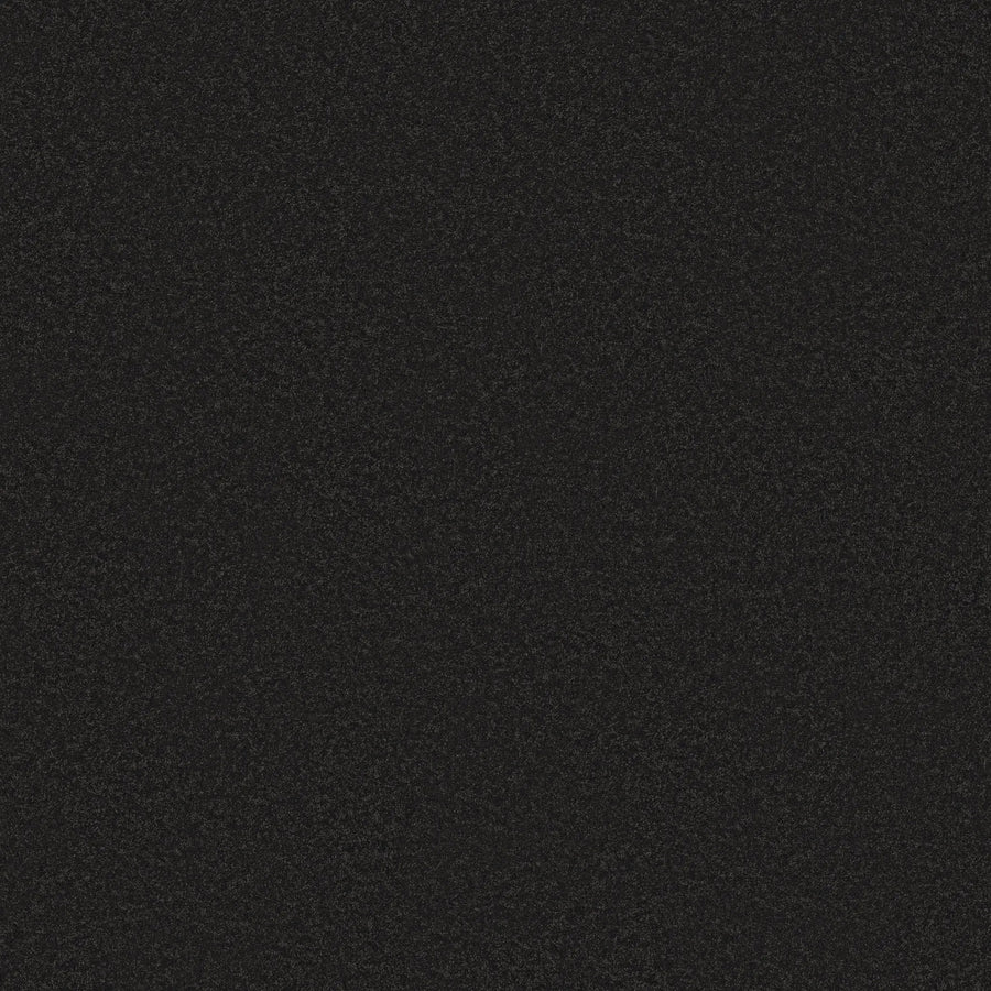 A completely black image with a subtle grainy texture, echoing the look of the Classic Tone Pet Friendly Carpet in After Dark. The surface shows no visible objects, shapes, or features—just a carpet-like visual noise.