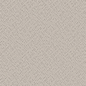 Close-up of Favoured Path Pet Friendly flooring in Almond Silk, featuring a light beige herringbone texture. Its woven, fabric-like look adds contemporary style and is ideal for modern spaces.