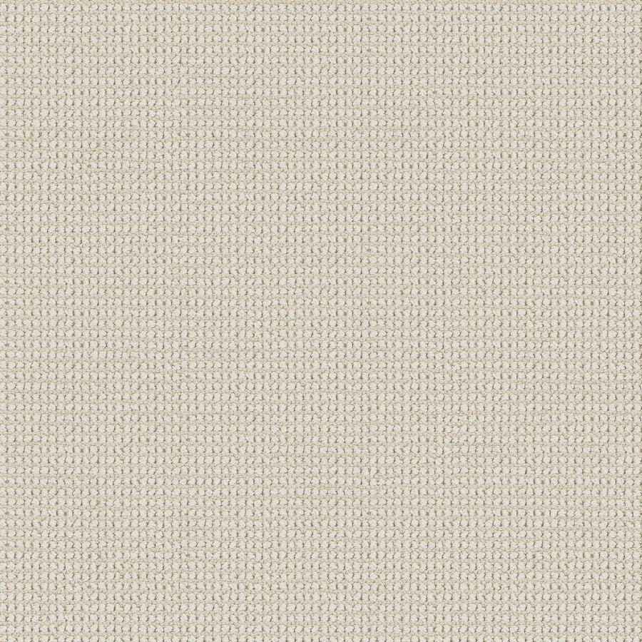 Close-up of Knitted Tone Blue Pet Friendly Carpet in Alpine Snow, showing a soft beige fabric with a small, repeating grid-like pattern—perfect for luxurious, pet-friendly flooring.