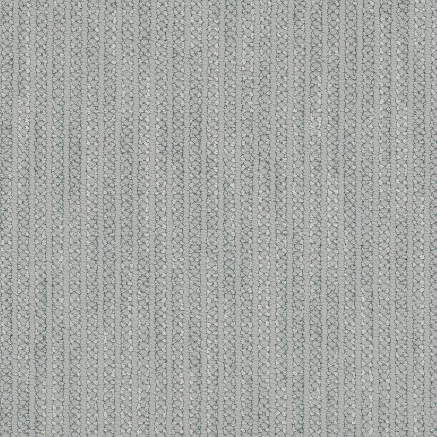 Close-up of Appealing Berber Carpet in light gray, featuring a soft, uniform texture and subtle vertical stripes for an elegant, repetitive design.