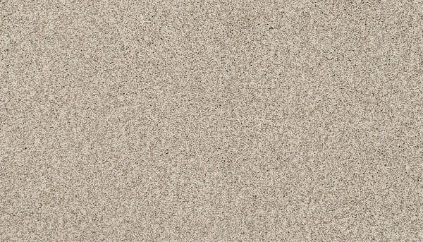 A close-up of Artisan Elements Family Friendly Carpet in Bare, featuring a textured, light beige surface with fine grains packed evenly for a natural, uniform look—perfect for high-traffic areas.