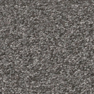 Close-up of You Got This III Pet Friendly Carpet in Ashes—a dense, soft loop-pile carpet with a speckled gray texture, offering durable comfort and a modern look, ideal for any pet-friendly home.