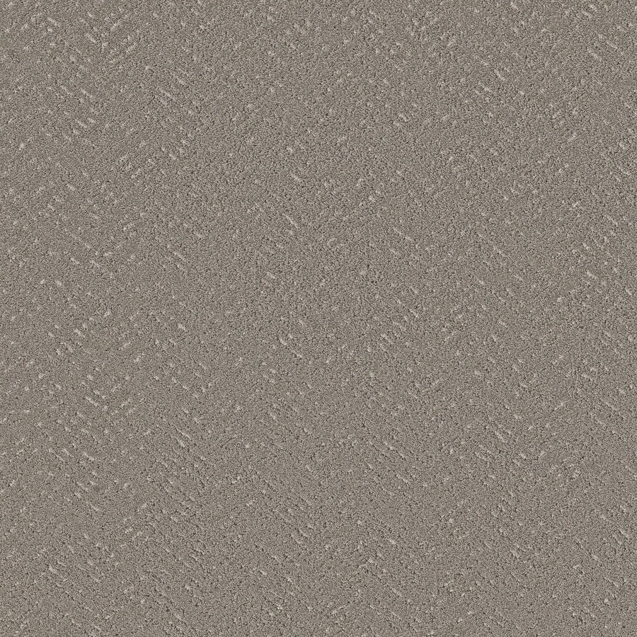 Close-up of Favoured Path Pet Friendly flooring in Ashes, featuring a textured, neutral surface with a subtle diagonal herringbone pattern. Durable and ideal for contemporary residential or commercial spaces.