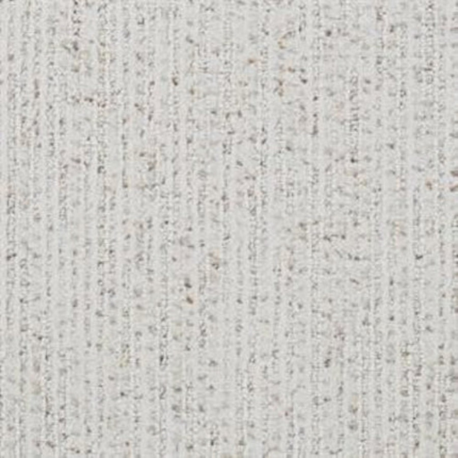 Suspicion Family Friendly Carpet in Assuming features a light gray textured surface with subtle vertical and horizontal lines, a woven pattern, and tiny darker speckles—an ideal, soft, durable choice for comfortable family homes.