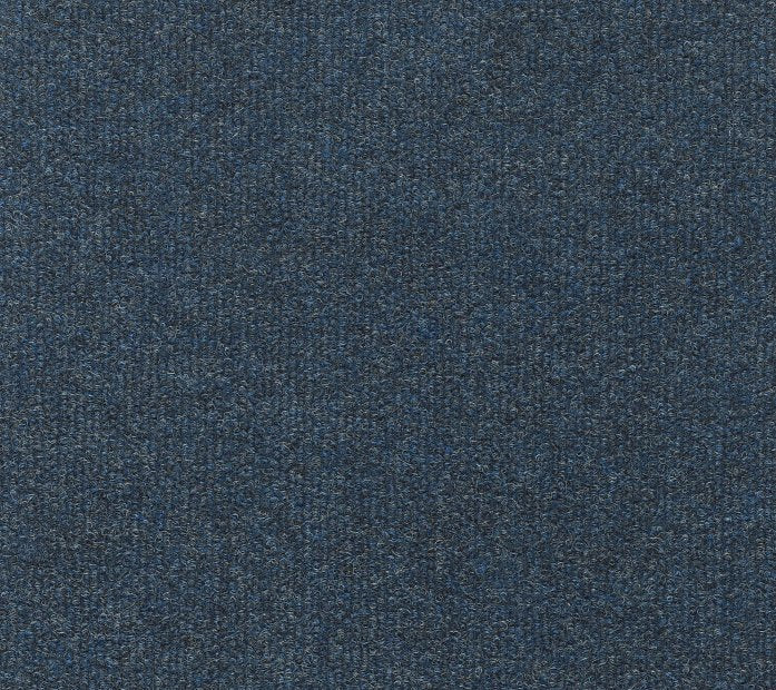 Close-up view of Windsurf Pet Friendly Carpet in Atlantic color, featuring a textured surface with a subtle pattern and finely woven fibers for comfort and contemporary style.
