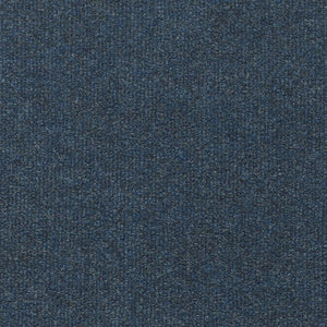 Close-up view of Windsurf Pet Friendly Carpet in Atlantic color, featuring a textured surface with a subtle pattern and finely woven fibers for comfort and contemporary style.