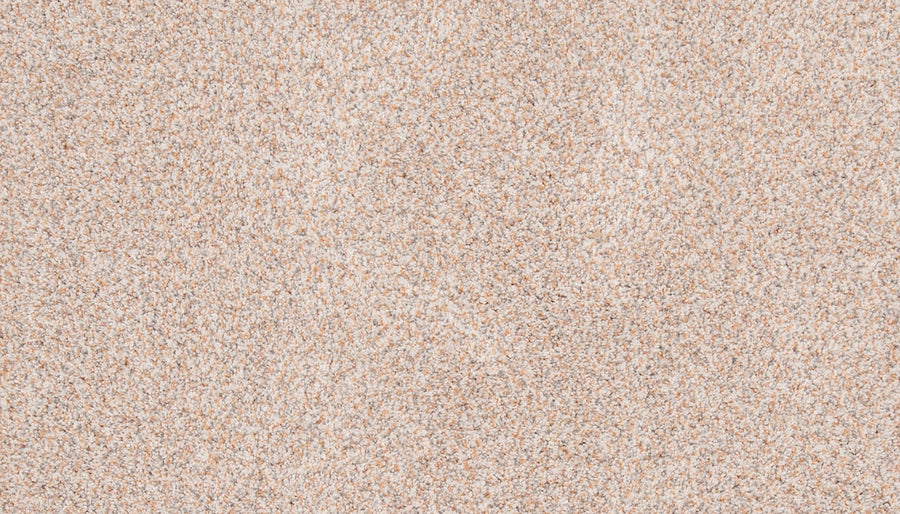 Close-up view of Aurora Lights Family Friendly Carpet, featuring a beige, speckled texture with light brown and cream fibers for a soft, uniform surface—ideal for luxury homes.
