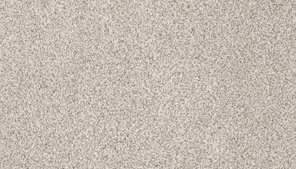 Close-up of Aurora Lights Family Friendly Carpet, featuring a light beige, plush textured surface with tightly woven fibers—perfect for adding softness and luxury to any home.