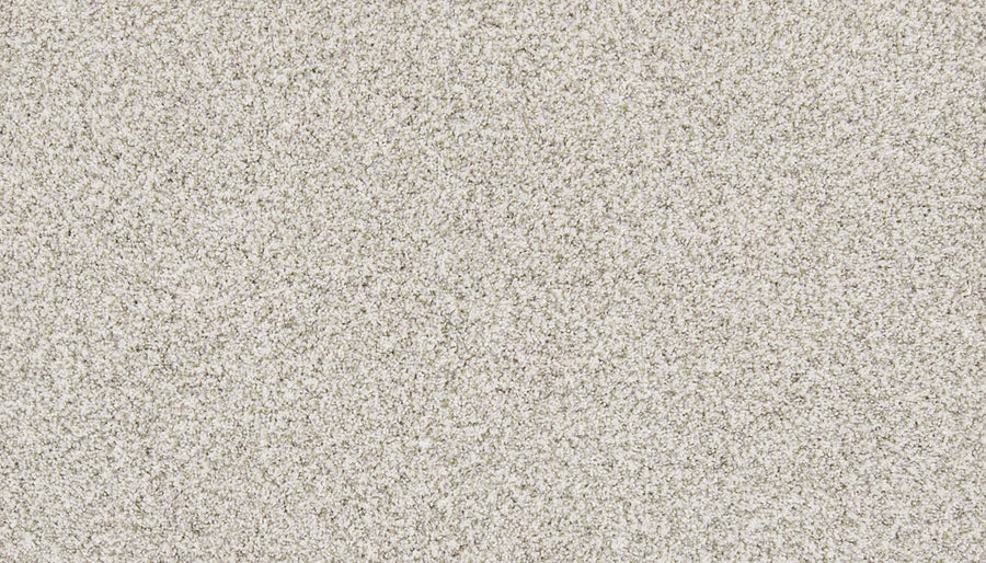 Close-up of Aurora Lights Family Friendly Carpet in light beige, showcasing its dense, textured, and subtly speckled surface—an elegant choice for luxury homes.