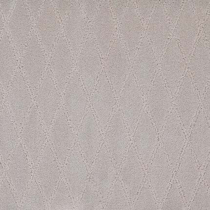 Absolute Berber Carpet in Authentic features a light gray hue with a subtle diamond pattern in a darker shade, offering an elegant textured geometric look—ideal for high-traffic spaces.