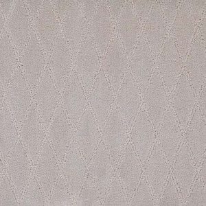 Absolute Berber Carpet in Authentic features a light gray hue with a subtle diamond pattern in a darker shade, offering an elegant textured geometric look—ideal for high-traffic spaces.