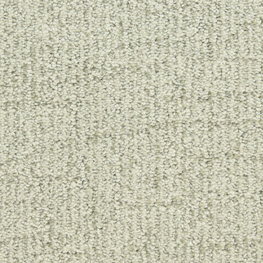 Close-up of Victor Family Friendly Carpet in Award Winner color, featuring a light beige tone with a subtle linear pattern and tightly woven looped fibers for a soft, durable, family-friendly surface.