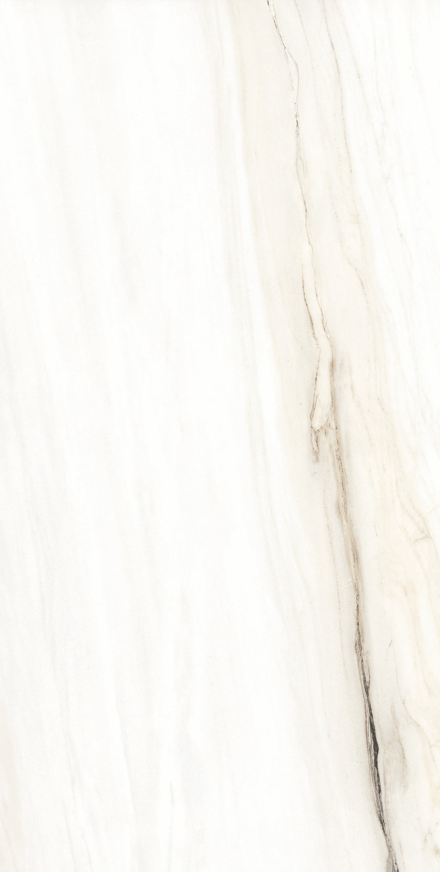 White marble surface with subtle grey and beige veining, creating a smooth and elegant natural stone texture.