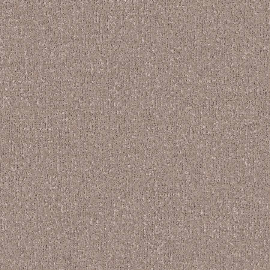 A close-up of Curated Tone Pet Friendly Carpet in Blissful Blush shows its textured, stain-resistant surface with a subtle woven pattern and a slightly shimmering appearance.