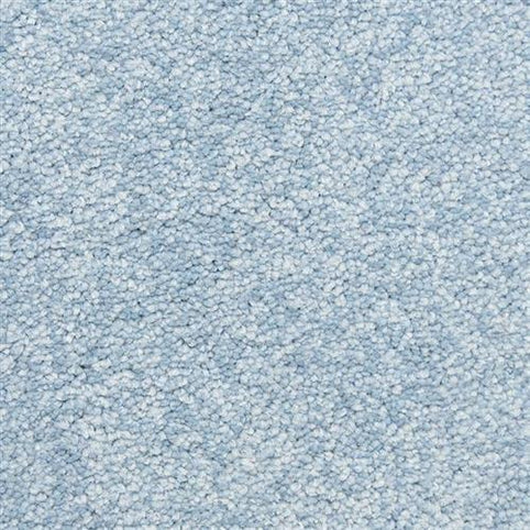 Close-up of Morgan Bay Family Friendly Carpet in Blue Jay—features a soft, looped pile texture that’s perfect for high-traffic, family-friendly spaces.