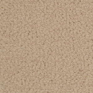 Close-up of Savant Berber Carpet in Bourdeaux shows a textured surface with tightly woven, small loops. The uniform Bourdeaux color and dense, soft material make it ideal for durable flooring in high-traffic areas.