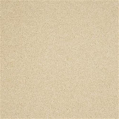 A close-up of Harbor Town Family Friendly Carpet in Boutique color shows its smooth, beige, sandy surface and fine, even texture—stain resistant and ideal for family spaces.