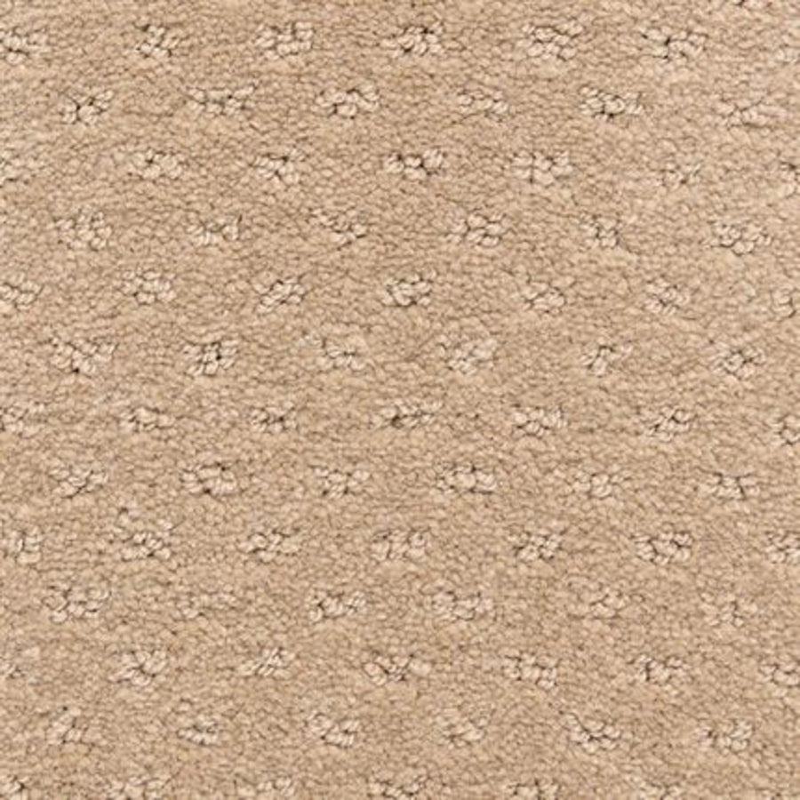 Dreamer On Trend Carpet in Brass features a textured, looped design with evenly spaced raised clusters—crafted from plush fibers for a luxurious flooring option that offers both comfort and lasting style.