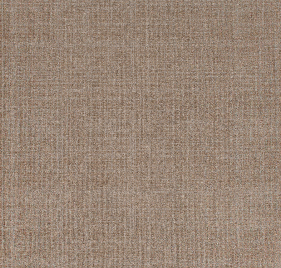 A close-up of the Brushed Linen On Trend Carpet in Smokehouse, showcasing a crosshatch pattern in neutral tones for a subtle, woven look that enhances contemporary spaces.