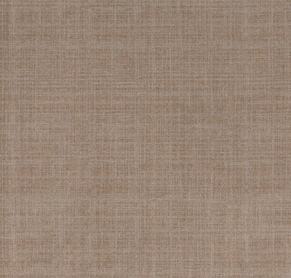 A close-up of the Brushed Linen On Trend Carpet in Smokehouse, showcasing a crosshatch pattern in neutral tones for a subtle, woven look that enhances contemporary spaces.