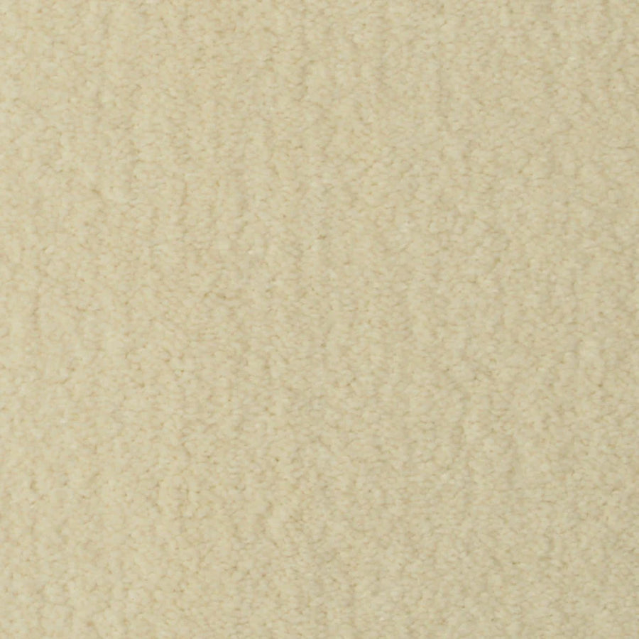 Close-up view of Seduction On Trend Carpet in Bungalow color, featuring a soft, slightly fuzzy beige surface with a luxurious textured finish.