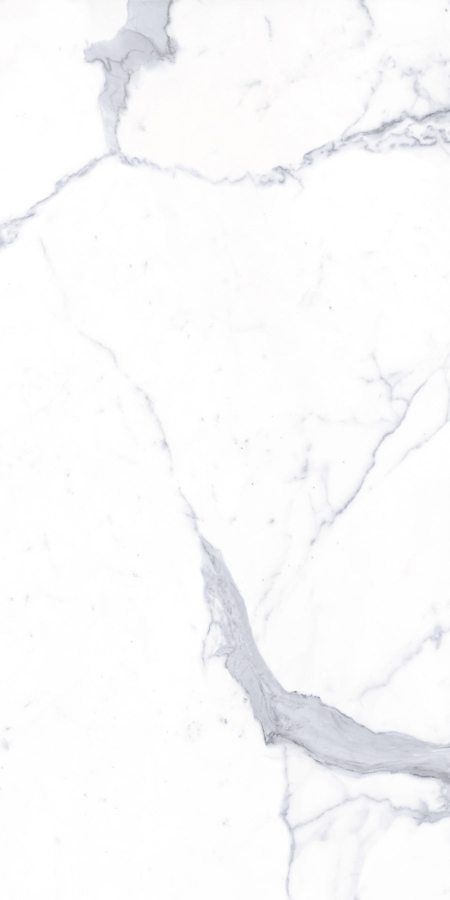 Donatello 24x48 Honed Rectified Porcelain Tile features a white marble look with subtle gray veins and natural patterns, offering a clean, elegant surface—perfect for large format tile installations.