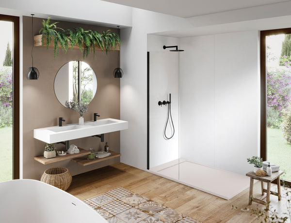 NEOStone Linear End Drain Shower Base