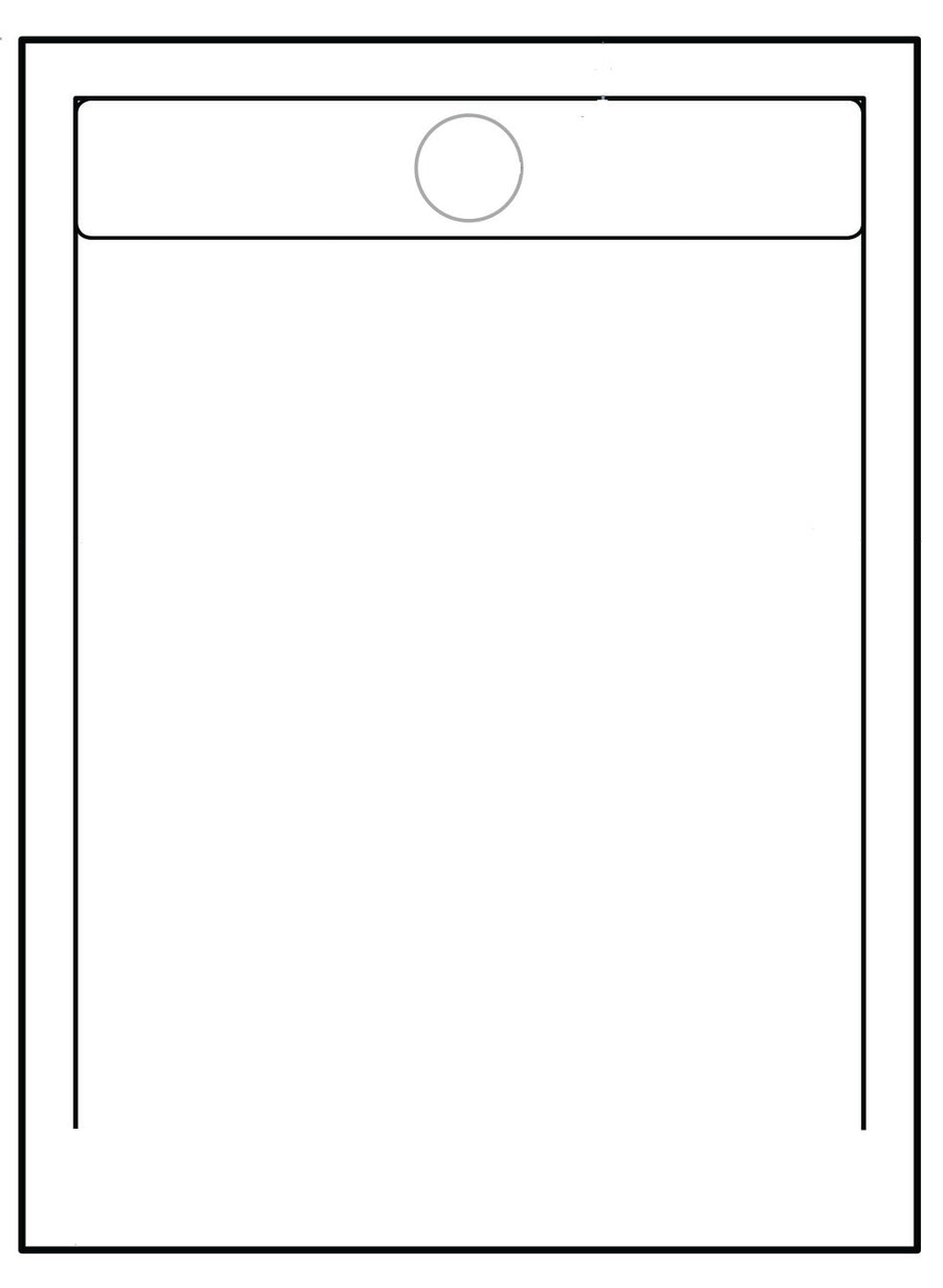 The NEOStone Linear End Drain Shower Base features a rectangular low-profile design with a wide open surface, a horizontal top drain channel, and a centered circular outlet—resembling a minimalist form template.