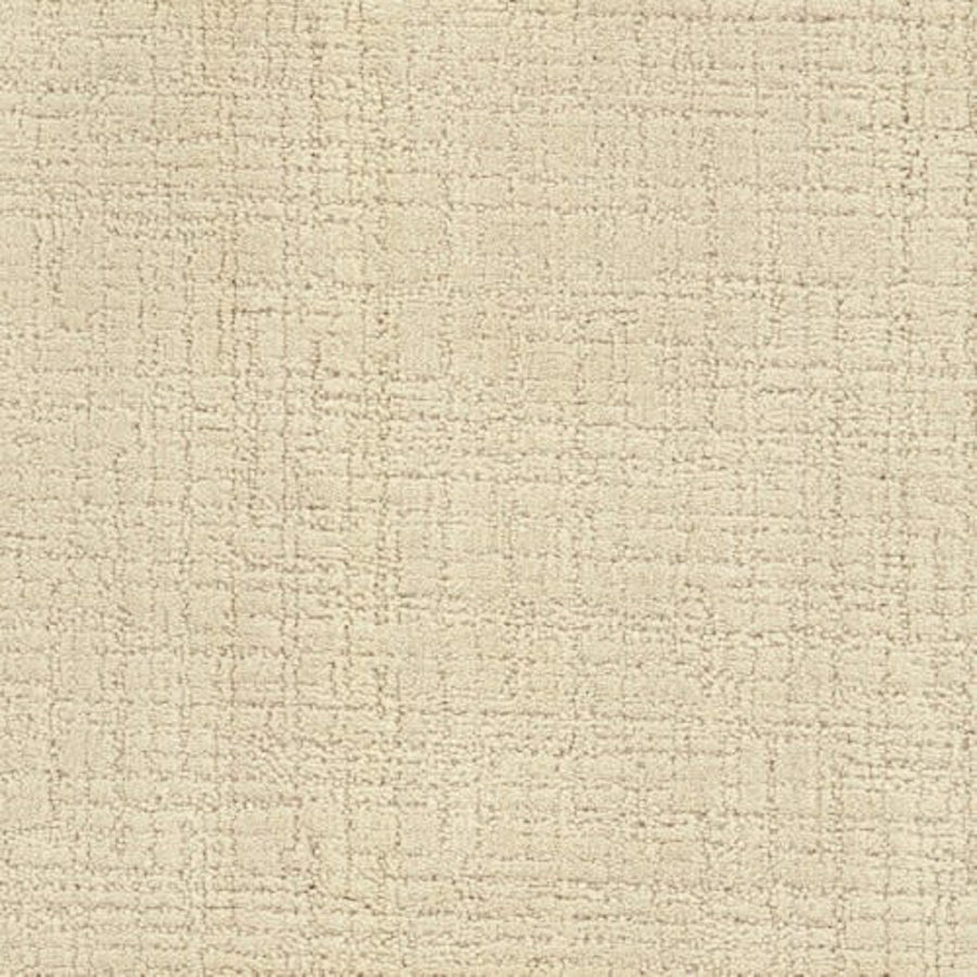 A close-up of Bangladesh On Trend Carpet in cream, showcasing a soft luxury surface with a subtle textured grid pattern formed by elegant intersecting raised and recessed lines.