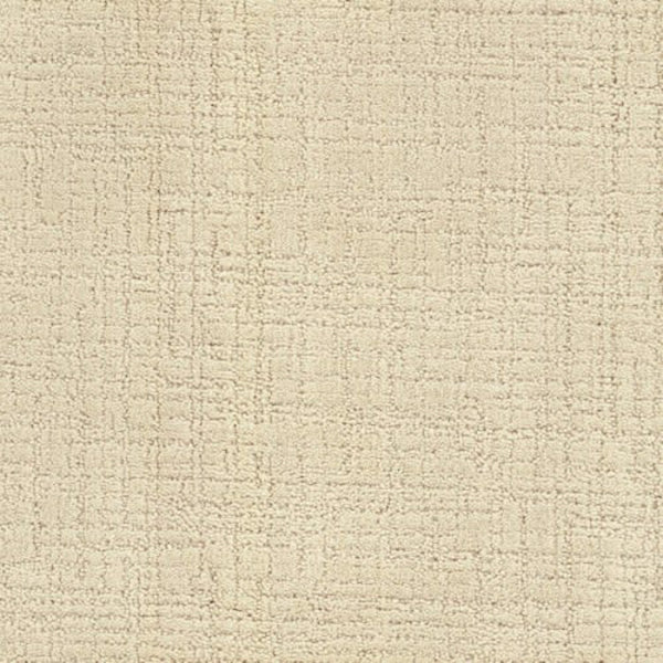 A close-up of Bangladesh On Trend Carpet in cream, showcasing a soft luxury surface with a subtle textured grid pattern formed by elegant intersecting raised and recessed lines.