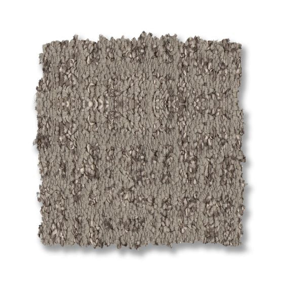 A square swatch of Caboodle On Trend Carpet in Connected, featuring a textured, durable looped surface with slight variation, shown on a white background.