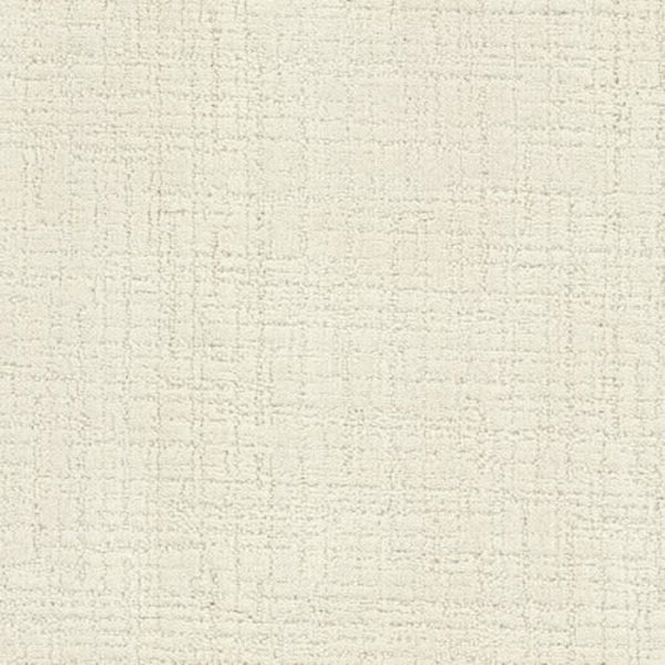 A close-up of the Bangladesh On Trend Carpet in Canvas shows its cream-colored textured surface with a subtle, irregular grid, giving it a luxury woven or linen-like look.