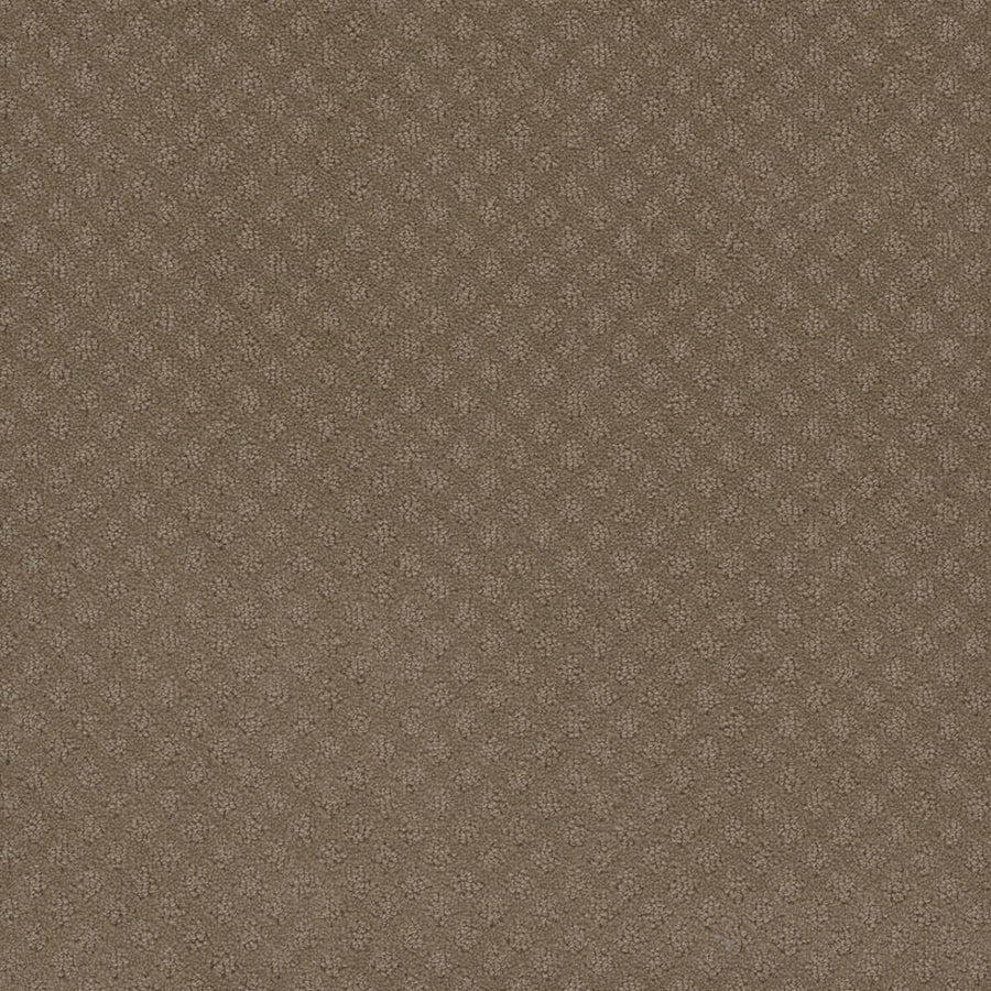 Capri Pet Friendly Carpet in Deer Path features a subtle small diamond-textured brown fabric. Stain resistant, soft, and muted in tone, it’s an ideal choice for high-traffic areas.