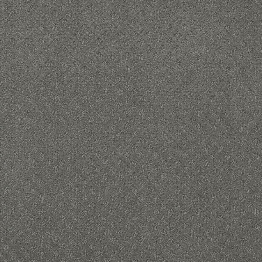 Capri Pet Friendly Carpet in Skyway features a dark gray textured surface with a subtle diagonal diamond pattern. Its uniform, stain-resistant design offers a sleek, practical look ideal for any space.