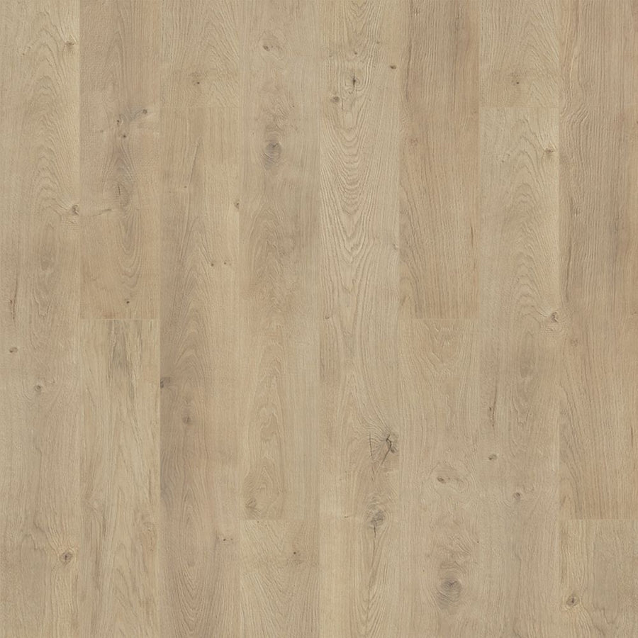 Norella Veil 7 1/2" Waterproof Laminate in Cashew Oak features a light brown hue with natural grain and subtle knots, matte finish, and staggered planks for a warm look. Advanced waterproof technology ensures durability and style.