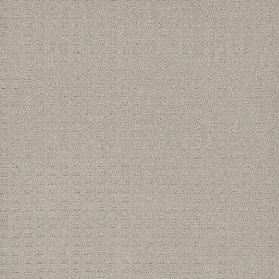 Caspian Berber Carpet in Cloud Nine features light beige textured fabric with a subtle grid pattern. Evenly spaced, small raised squares create a soft, elegant geometric look. Crafted from premium fibers, it’s both stylish and stain-resistant.